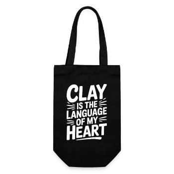 Poterie des artistes de la poterie Language Of My Heart - Sac à bouteille - noir - Devant