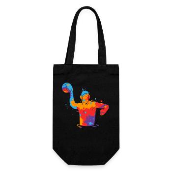 Water Polo Colorful Kids Men Boys Water Polo Players - Gift Bag for Bottles - black - Front