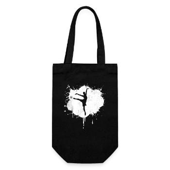 Ballet Dancer Sketch - Gift Bag for Bottles - black - Front