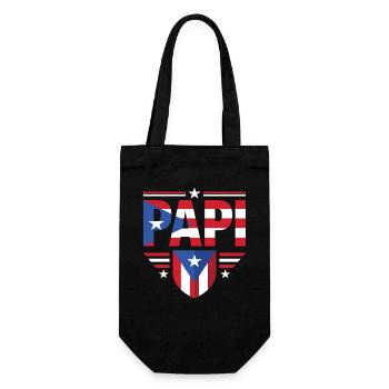 Daddy Puerto Rico Father Flags - Gift Bag for Bottles - black - Front
