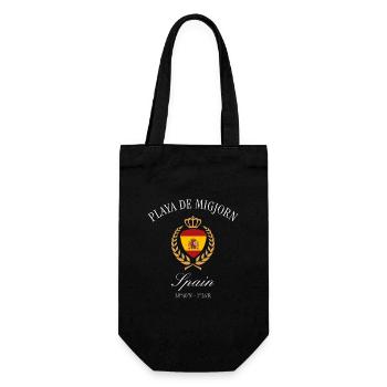 Playa de Migjorn Formentera Spanien Reise Souvenir - Geschenkbeutel für Flaschen - Schwarz - Vorne