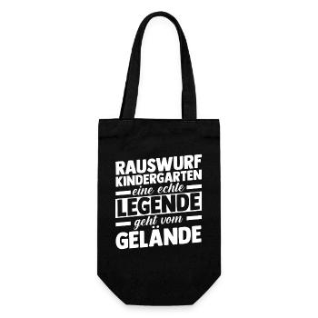 Eine Legende Geht vom Gelände - Geschenkbeutel für Flaschen - Schwarz - Vorne