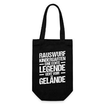 Eine Legende Geht vom Gelände - Geschenkbeutel für Flaschen - Schwarz - Vorne