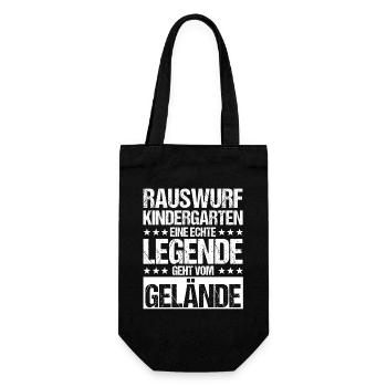 Eine Legende Geht vom Gelände - Geschenkbeutel für Flaschen - Schwarz - Vorne
