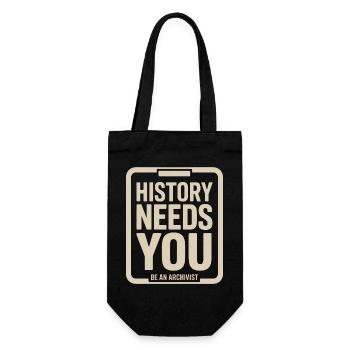 L’histoire exige que tu sois archiviste - Sac à bouteille - noir - Devant