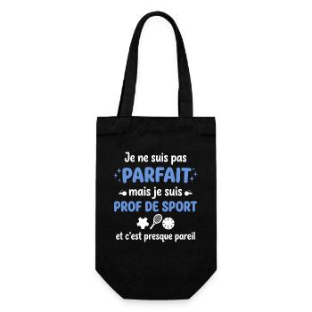 Parfait ou pas, prof de sport - Sac à bouteille - noir - Devant