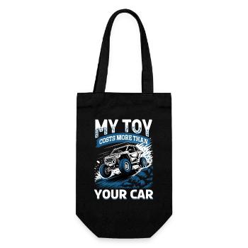 UTV Off Road 4 Wheeler Side by side - Gift Bag for Bottles - black - Front