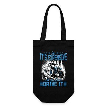 UTV Off Road 4 Wheeler Side by side - Gift Bag for Bottles - black - Front