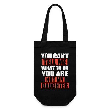 Blagues drôles sur le père sur le papa sarcastique - Sac à bouteille - noir - Devant
