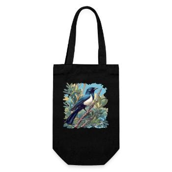Magpies Magpie - Gift Bag for Bottles - black - Front