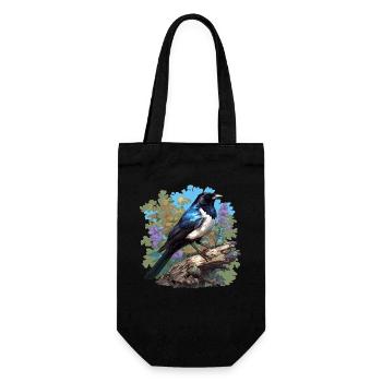 Magpies Magpie - Gift Bag for Bottles - black - Front
