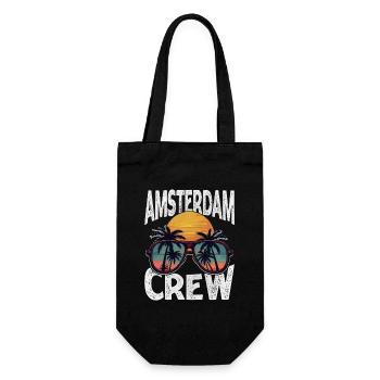 Amsterdam Crew - Geschenkbeutel für Flaschen - Schwarz - Vorne