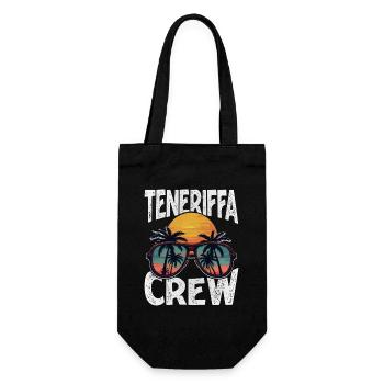 Teneriffa Crew - Geschenkbeutel für Flaschen - Schwarz - Vorne