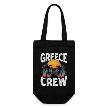 Greece Crew - Geschenkbeutel für Flaschen - Schwarz - Vorne