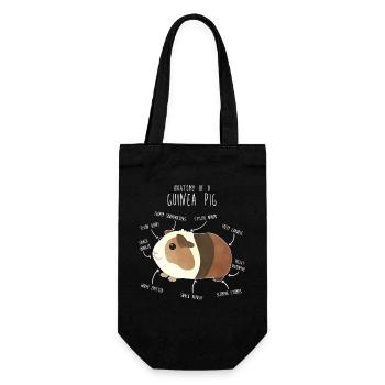 Guinea Pig Anatomy - Gift Bag for Bottles - black - Front
