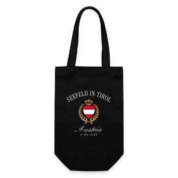 Seefeld in Tirol Austria – Travel Souvenir - Gift Bag for Bottles - black - Front