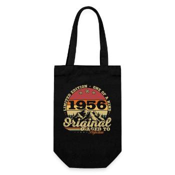 1956 Vintage Rétro Cadeau D'anniversaire - Sac à bouteille - noir - Devant