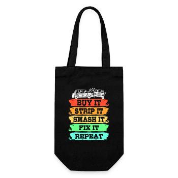 Demolition of the derby - Gift Bag for Bottles - black - Front