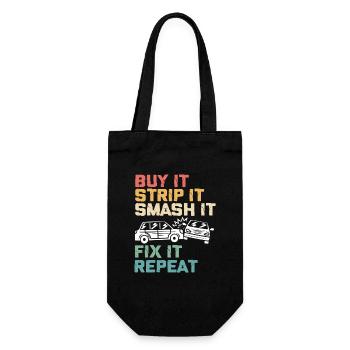 Demolition Derby - Gift Bag for Bottles - black - Front