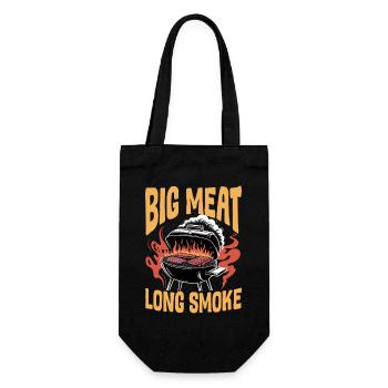 BBQ Grilling Meat Smoking Barbecue - Geschenkbeutel für Flaschen - Schwarz - Vorne