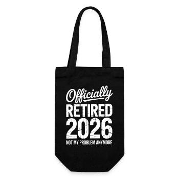 Retired 2026 Funny Retired Graphic Men Retirement - Gift Bag for Bottles - black - Front