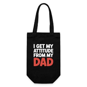 Humour cadeau papa pour la fête des pères - Sac à bouteille - noir - Devant