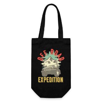 Offroad Expedition Adventure Gift Idea - Gift Bag for Bottles - black - Front