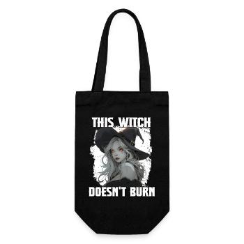 Hexen Damen T Hexen Spruch | Halloween Party Hexen - Geschenkbeutel für Flaschen - Schwarz - Vorne