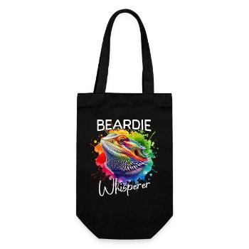 Bearded Dragon Whisperer - Gift Bag for Bottles - black - Front