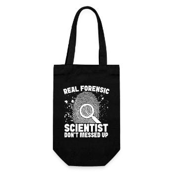 Forensic Analyst Don ́t Messed Up Squad Crime Lab - Gift Bag for Bottles - black - Front