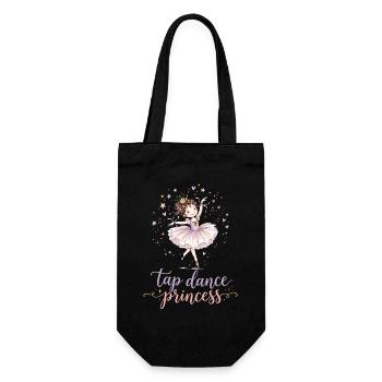 Stepptanz, Stepptanz, Prinzessin, Tänzerin - Geschenkbeutel für Flaschen - Schwarz - Vorne