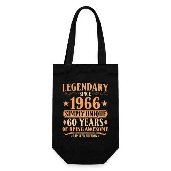 Légendaire depuis 1966 - Millésime du 60e anniversaire - Sac à bouteille - noir - Devant