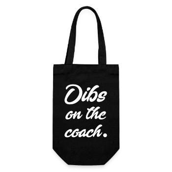 Dibs on the Coach - Gift Bag for Bottles - black - Front