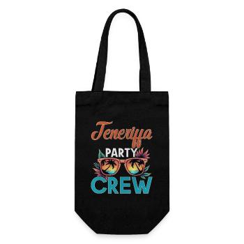 Teneriffa Crew - Geschenkbeutel für Flaschen - Schwarz - Vorne