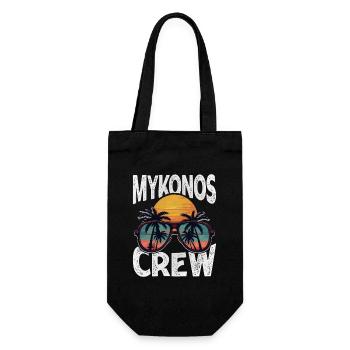Mykonos Crew - Geschenkbeutel für Flaschen - Schwarz - Vorne