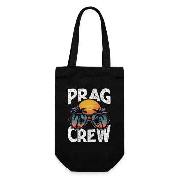 Prag Crew - Geschenkbeutel für Flaschen - Schwarz - Vorne