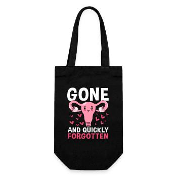 Ovarian Hysterectomy Uterus Uterus - Gift Bag for Bottles - black - Front
