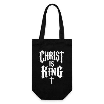 Christian Believers Christ Is King - Gift Bag for Bottles - black - Front