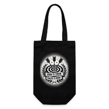 Darts design for darts players for darts fans - Gift Bag for Bottles - black - Front