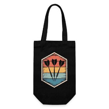 Darts design for darts players for darts fans - Gift Bag for Bottles - black - Front