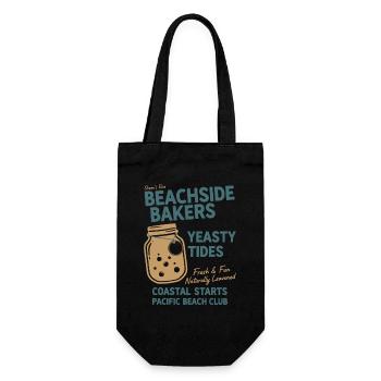 Pain au levain Baking Beachside Bakers Yeasty - Sac à bouteille - noir - Devant