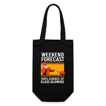 Glass Glassblower - Gift Bag for Bottles - black - Front