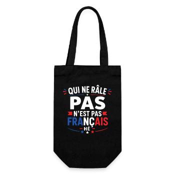 Qui Ne Râle Pas: Français - Sac à bouteille - noir - Devant