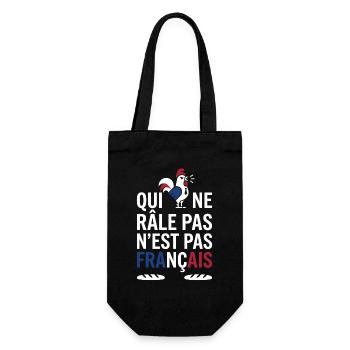 Qui ne râle pas n’est pas Français - Sac à bouteille - noir - Devant