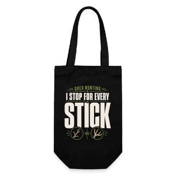 Scale-hunting-scale-hunter-antler-hunting-whitetail - Gift Bag for Bottles - black - Front