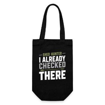 Scale-hunting-scale-hunter-antler-hunting-whitetail - Gift Bag for Bottles - black - Front