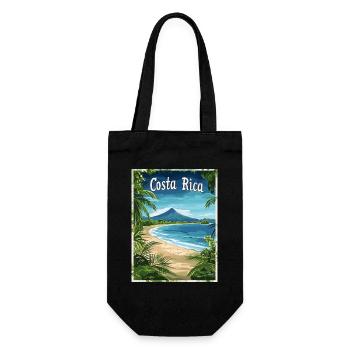 Paysage des plages tropicales du Costa Rica - Sac à bouteille - noir - Devant