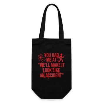 Make It Look Like Accident True Crime - Gift Bag for Bottles - black - Front