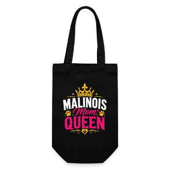Malinois Mom Queen - Gift Bag for Bottles - black - Front