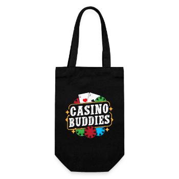Gambling Fan Casino Buddies Casino - Geschenkbeutel für Flaschen - Schwarz - Vorne